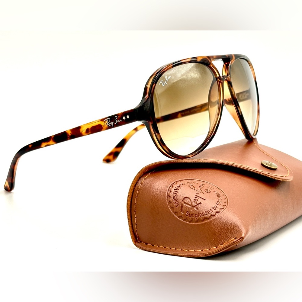 Ray-Ban RB4125 Sunglasses Aviators Havana 710/51 59/140 w/ Case & Original Box - Picture 8 of 16